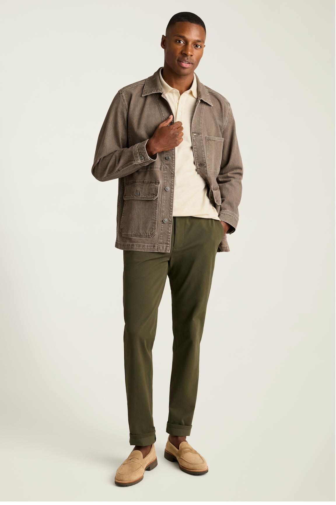 Gramercy Denim Beau Chore Jacket / Bonobos - brown vintage wash