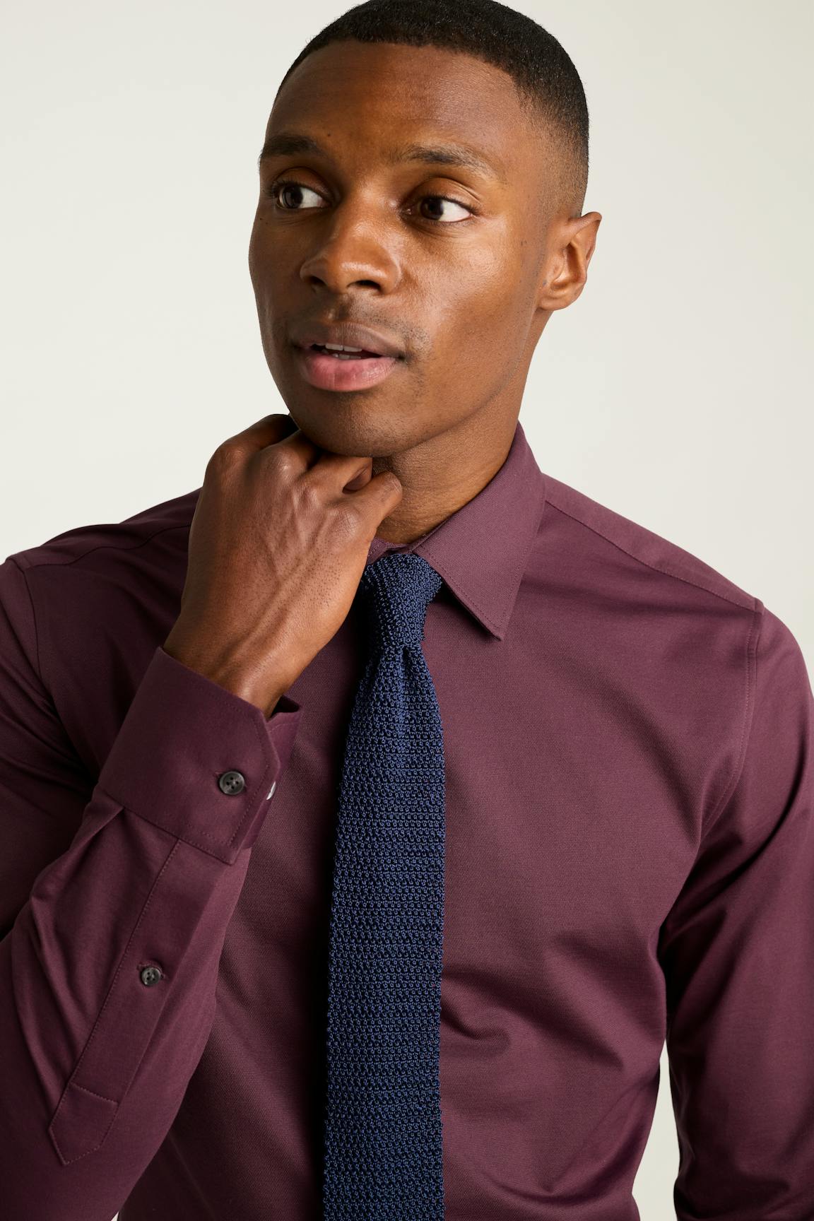 Tech Pique Button Down Shirt / Bonobos - burgundy