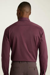 Tech Pique Button Down Shirt / Bonobos - burgundy
