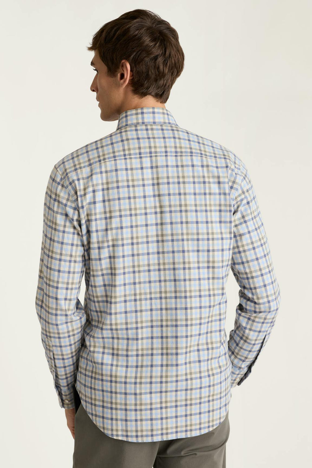 Everyday Lightweight Flannel Shirt / Bonobos - blue cream check