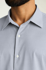 Tech Button Down Shirt / Bonobos - navy wave micro geo