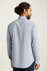 Tech Button Down Shirt / Bonobos - navy wave micro geo
