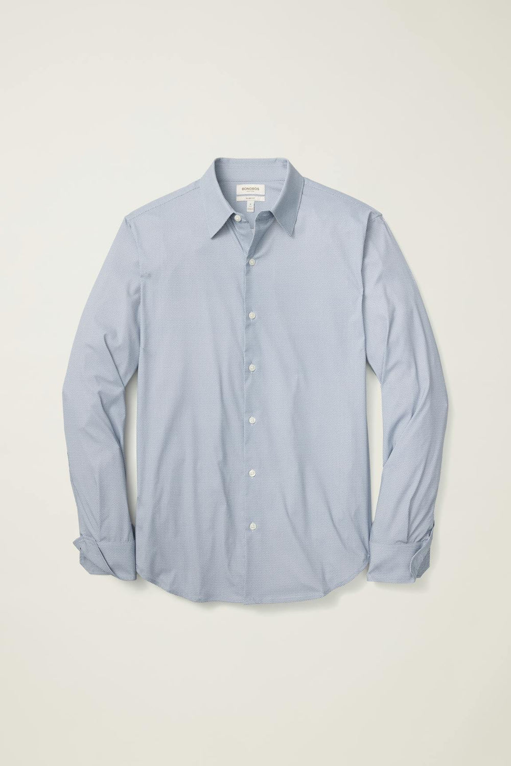 Tech Button Down Shirt / Bonobos - navy wave micro geo