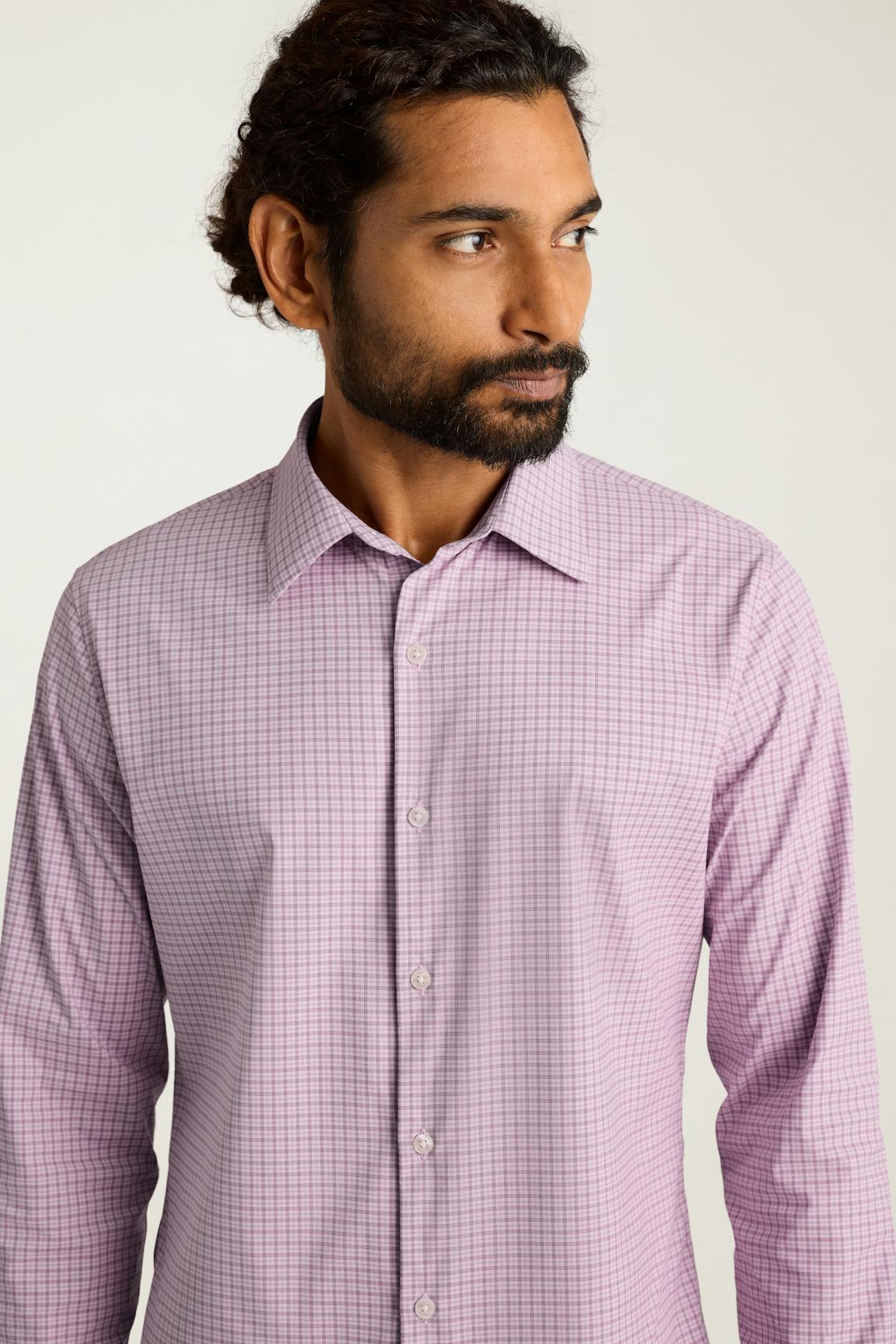 Tech Button Down Shirt / Bonobos - pink ryanly plaid