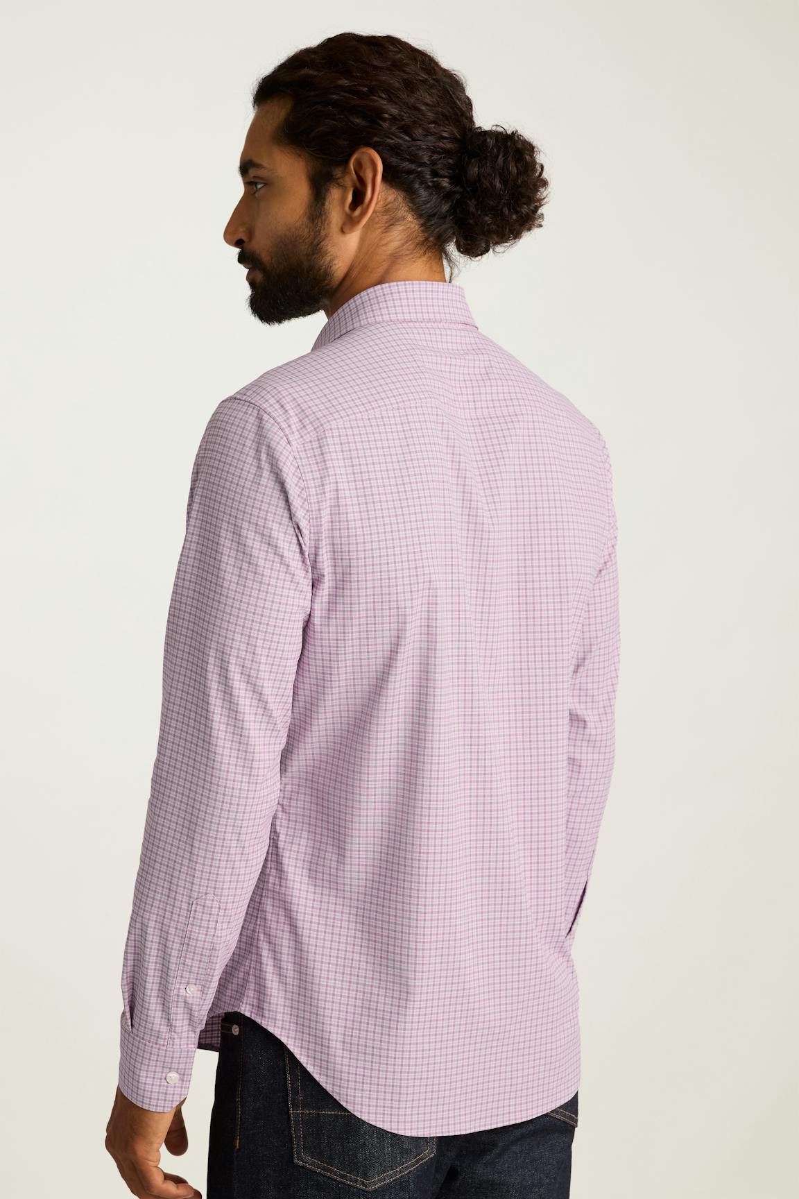 Tech Button Down Shirt / Bonobos - pink ryanly plaid