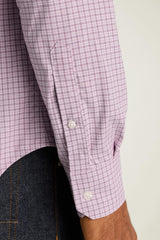 Tech Button Down Shirt / Bonobos - pink ryanly plaid