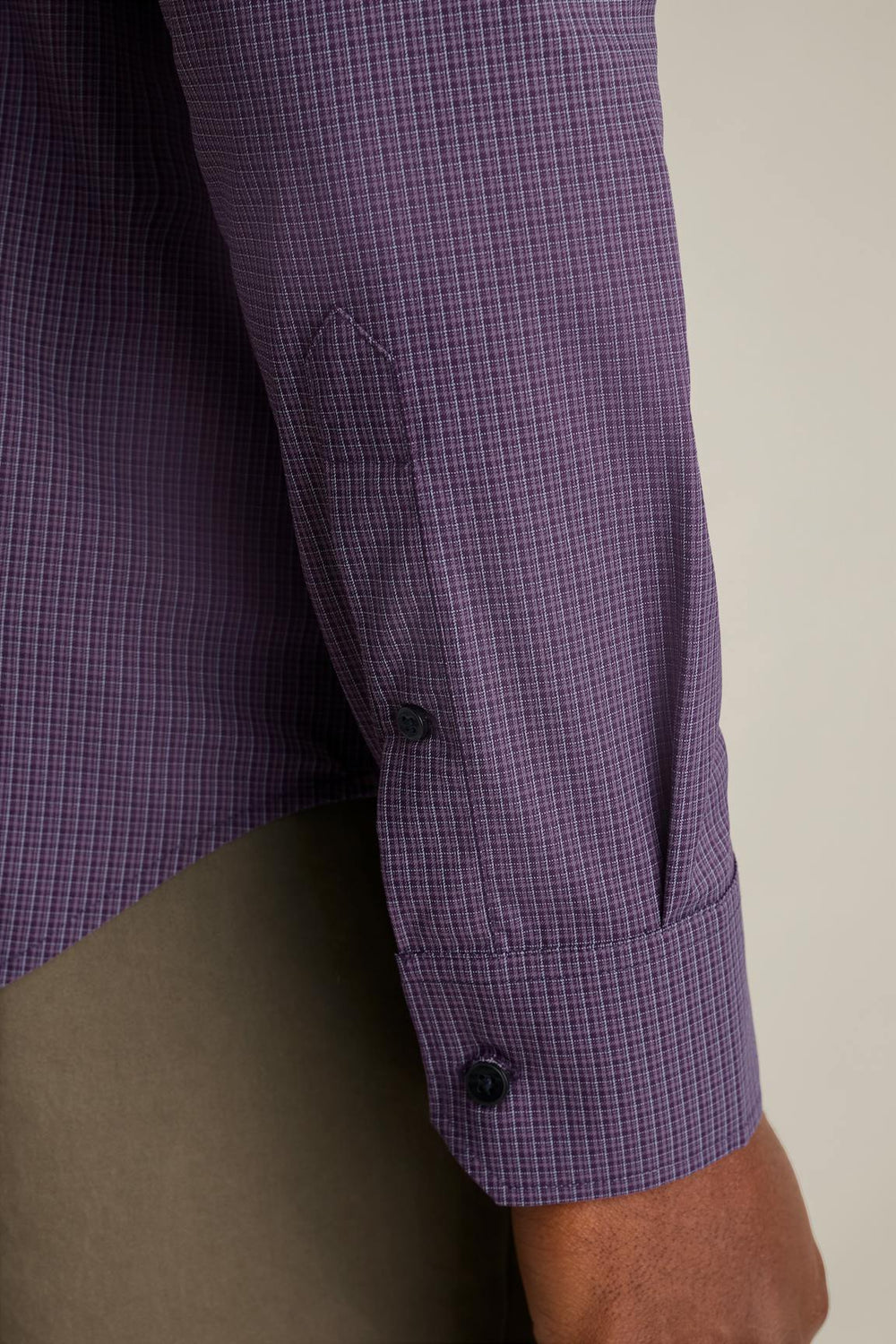Tech Button Down Shirt / Bonobos - purple rubbel plaid