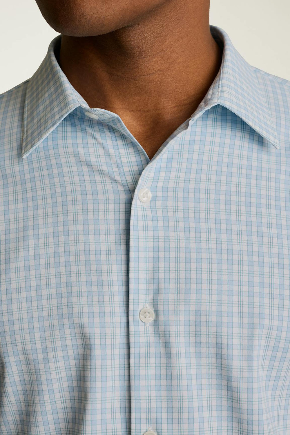 Tech Button Down Shirt / Bonobos - blue leon plaid