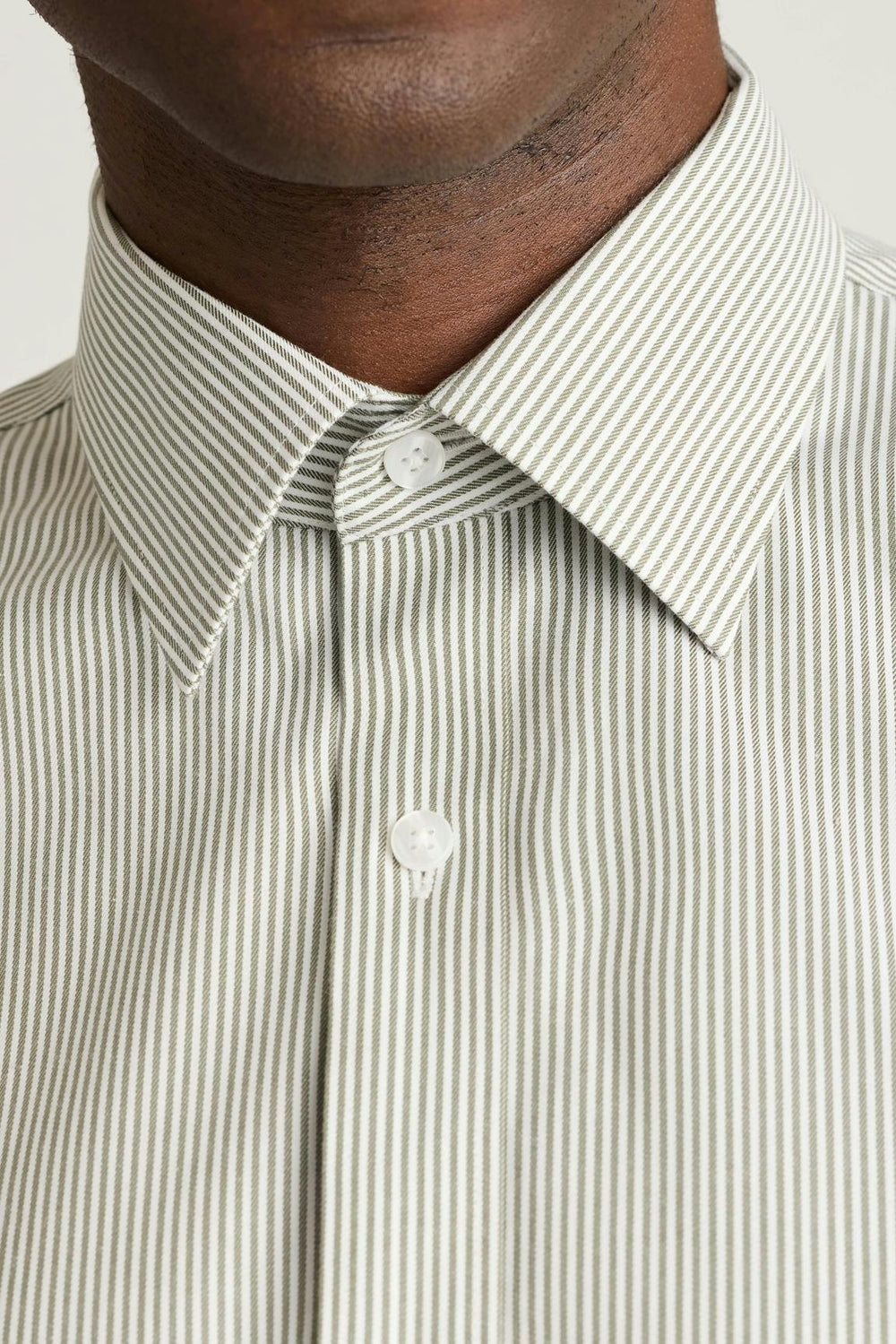 Weekday Warrior Dress Shirt / Bonobos - olive melville stripe