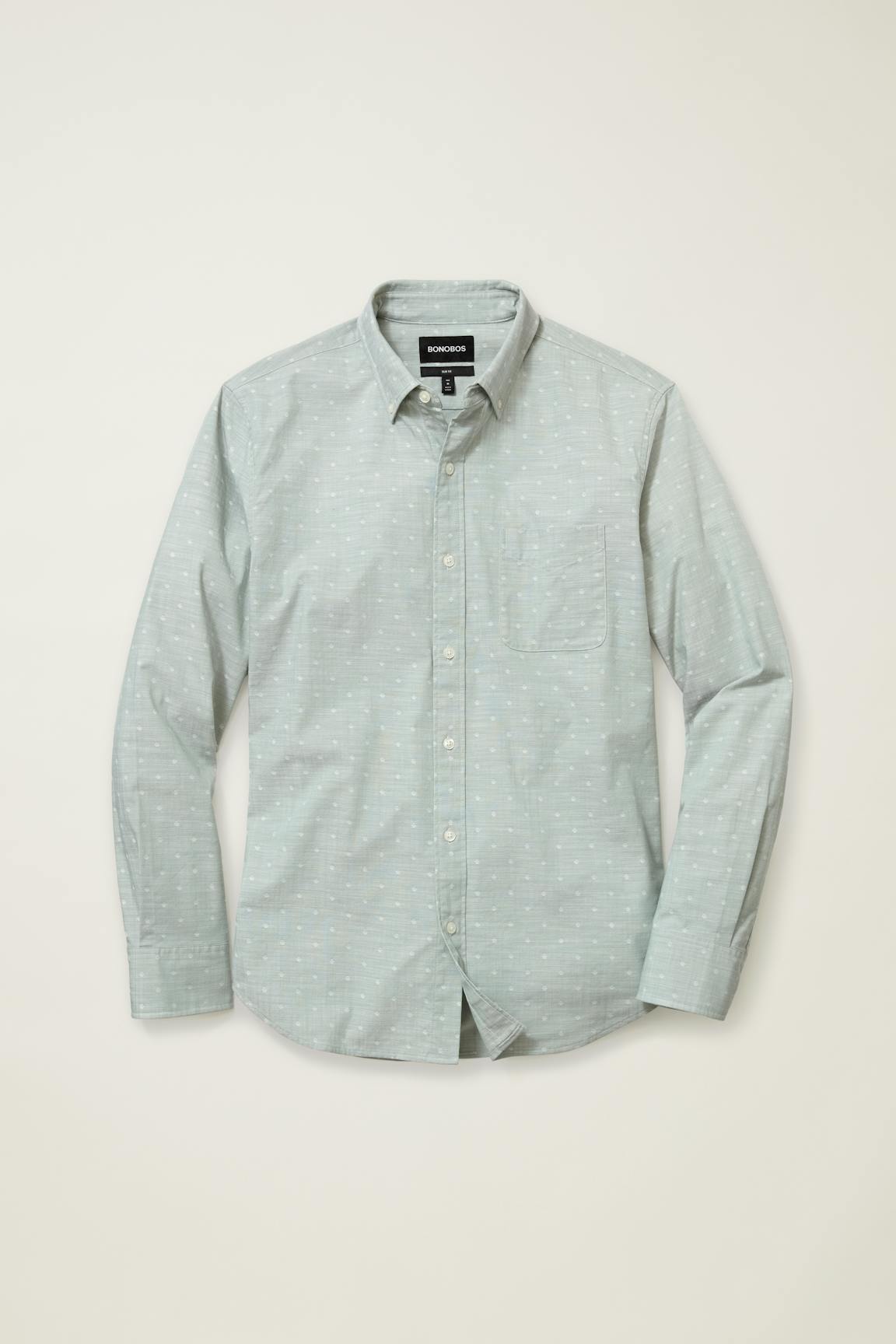 Everyday Shirt / Bonobos - sage chambray dobby dot