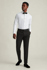 Empire Stretch Tuxedo Shirt / Bonobos - white with studs