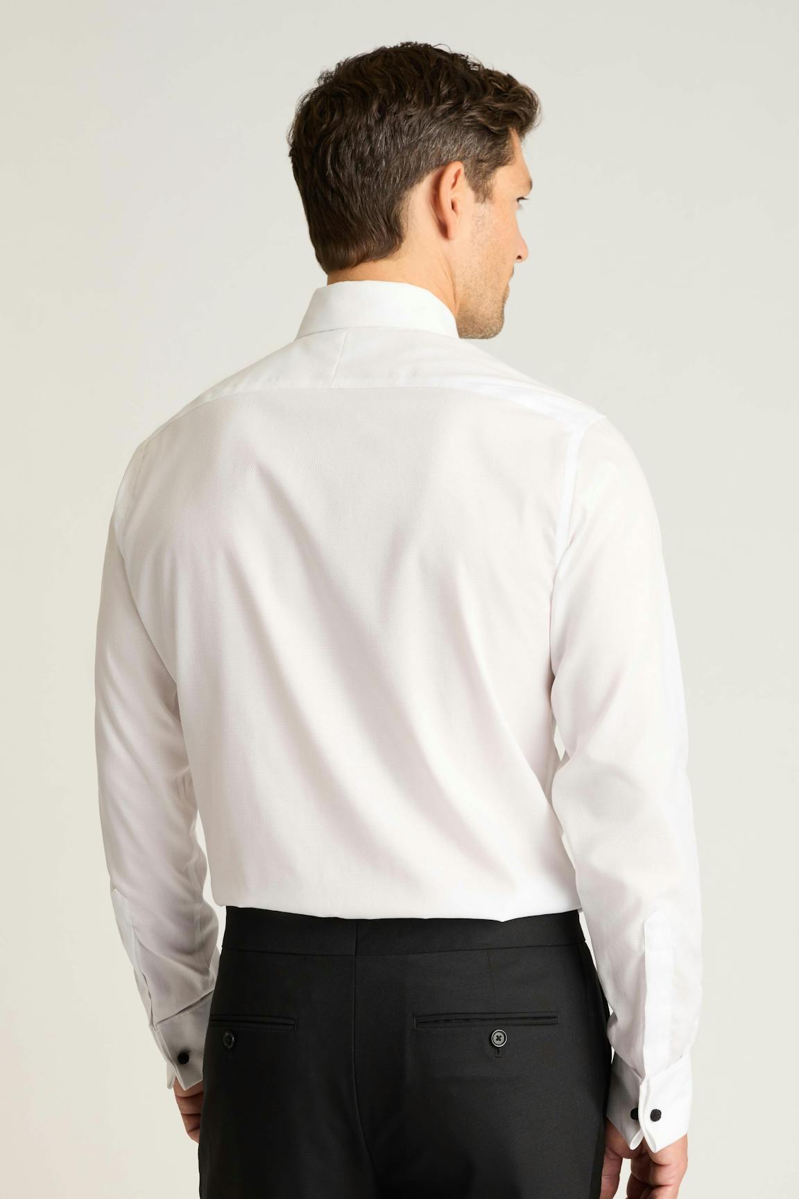 Empire Stretch Tuxedo Shirt / Bonobos - white pique
