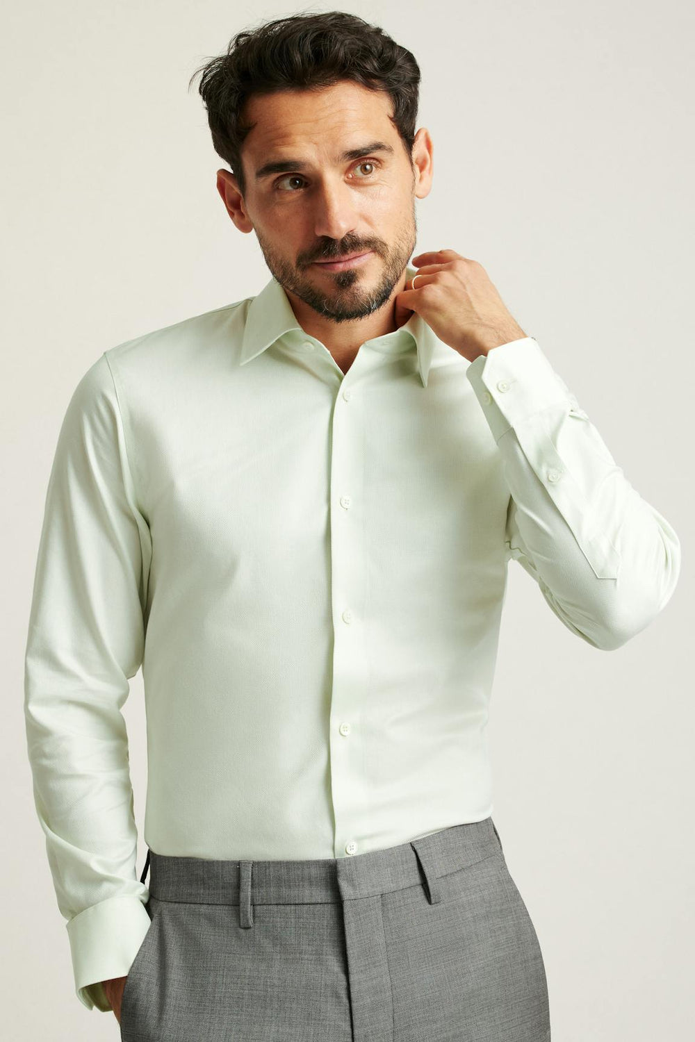 Jetsetter Premium Dress Shirt / Bonobos - mint green dobby