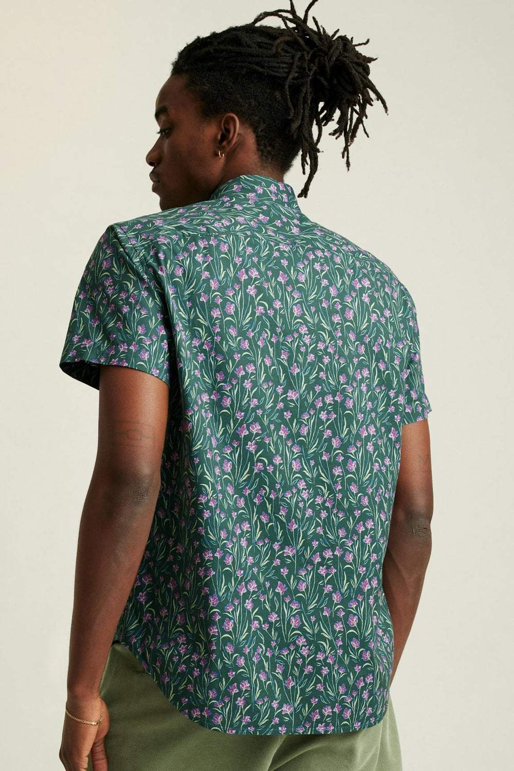 Riviera Short Sleeve Shirt / Bonobos - mint floral scatter