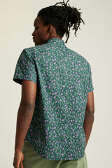 Riviera Short Sleeve Shirt / Bonobos - mint floral scatter