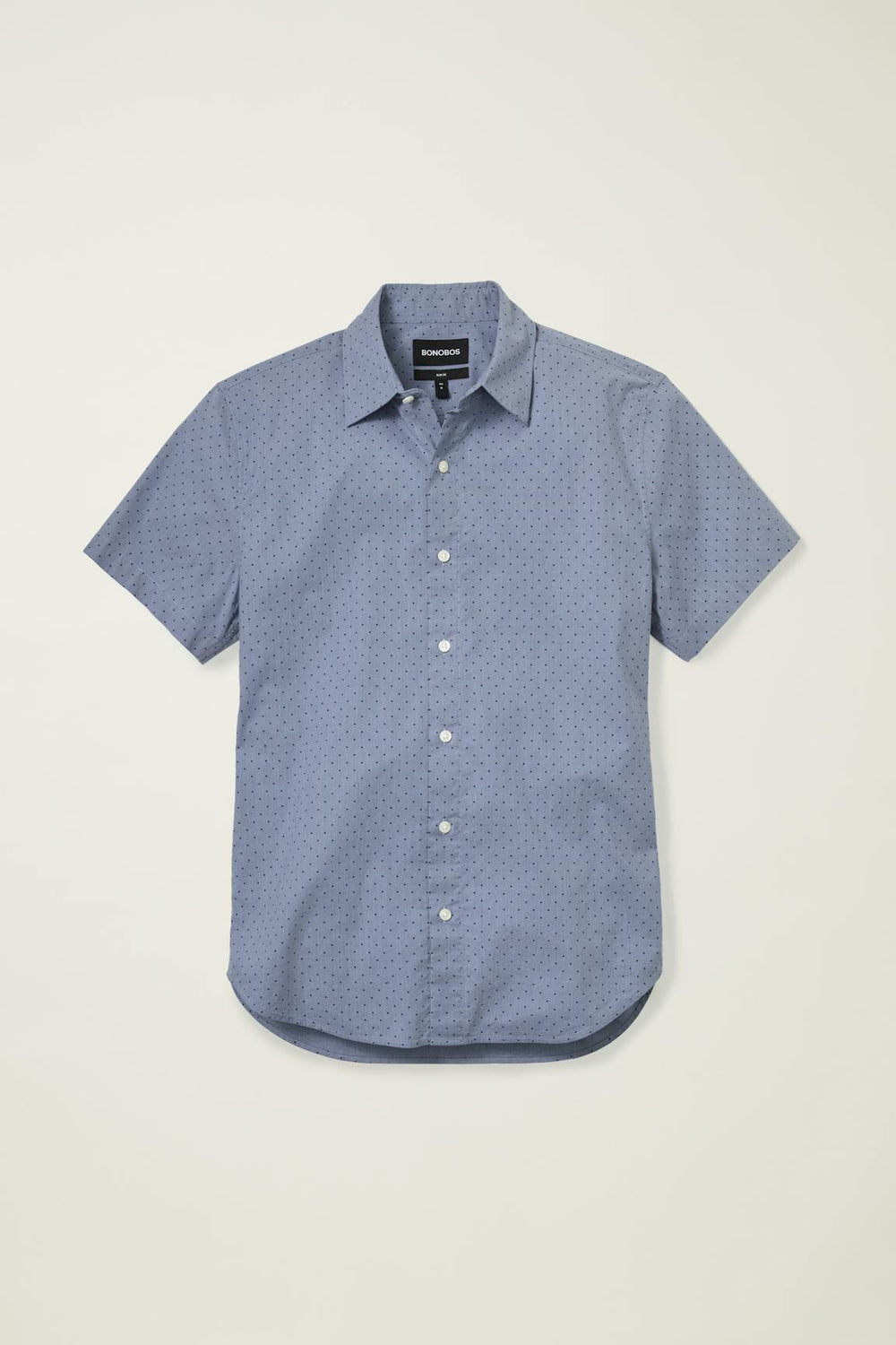 Riviera Short Sleeve Shirt / Bonobos - navy chambray dot