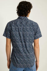 Riviera Short Sleeve Shirt / Bonobos - navy odisha floral