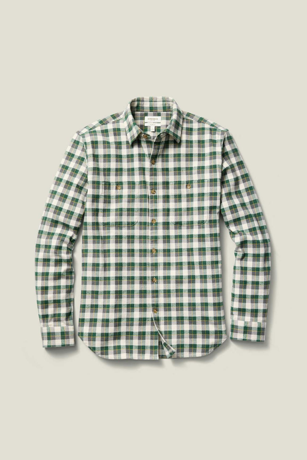 Fireside Flannel Shirt / Bonobos - green shay check