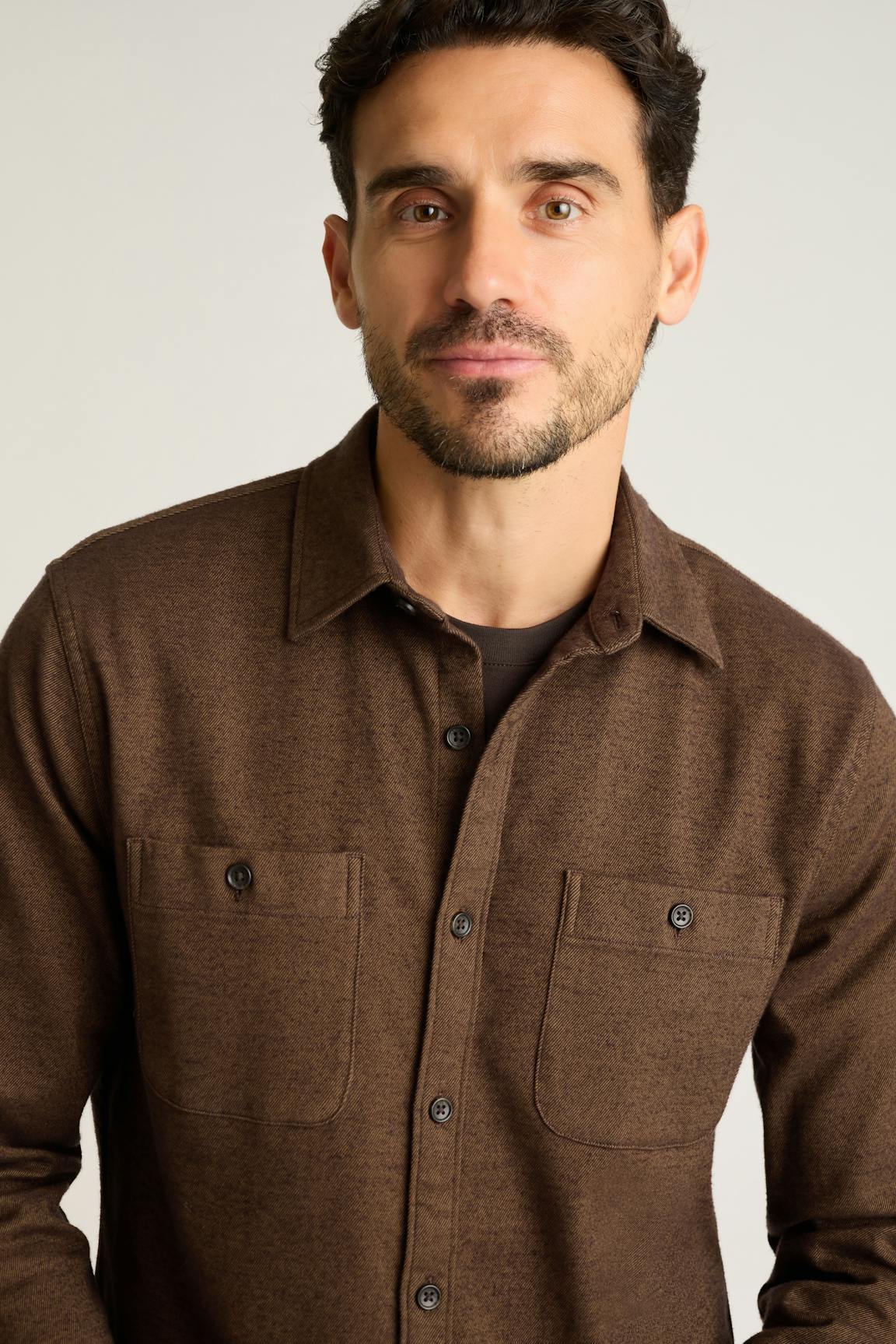 Fireside Flannel Shirt / Bonobos - rust twill dobby