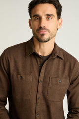 Fireside Flannel Shirt / Bonobos - rust twill dobby