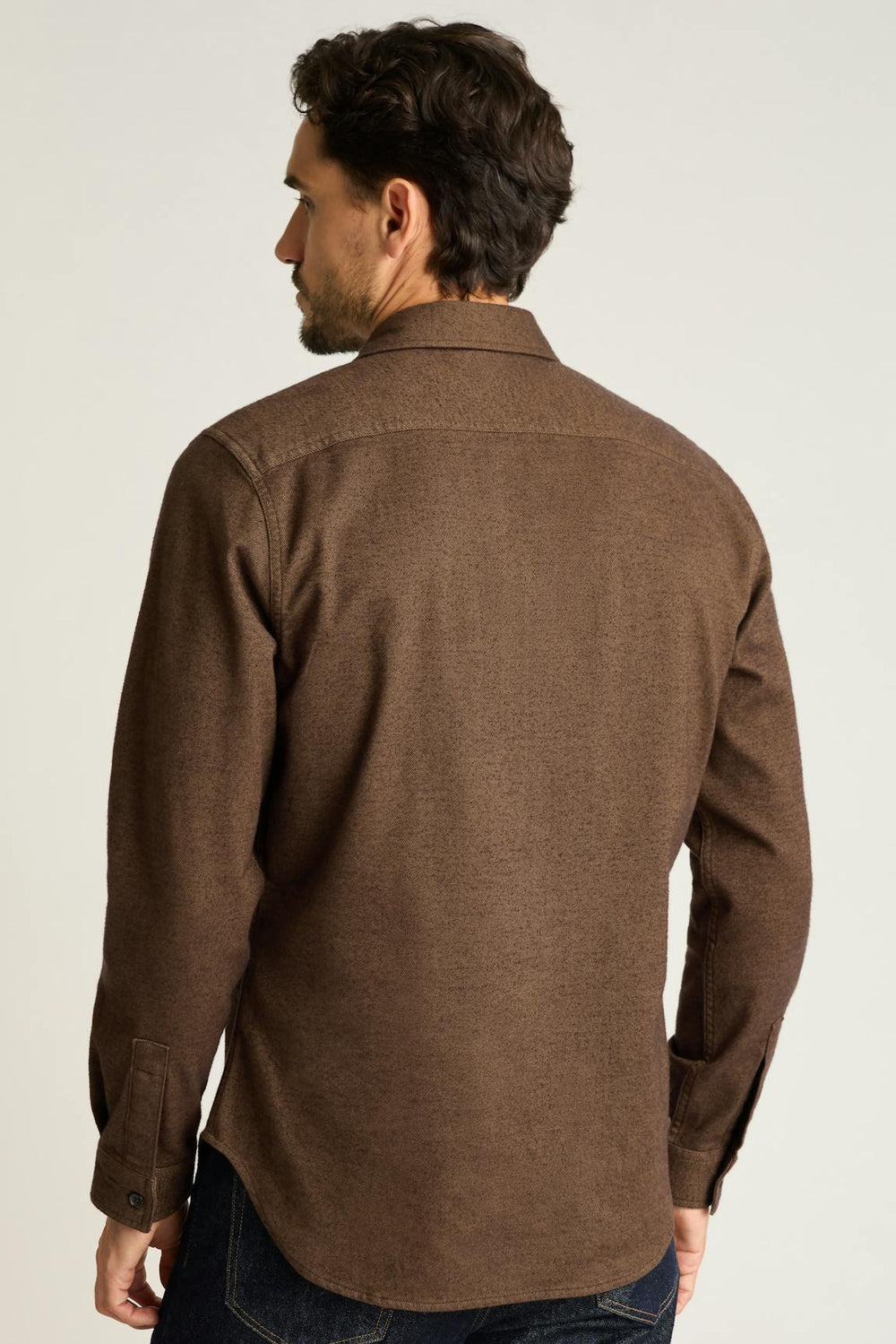 Fireside Flannel Shirt / Bonobos - rust twill dobby