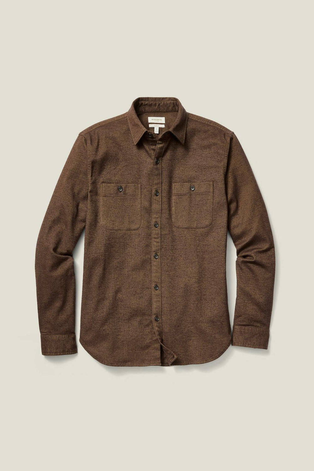 Fireside Flannel Shirt / Bonobos - rust twill dobby