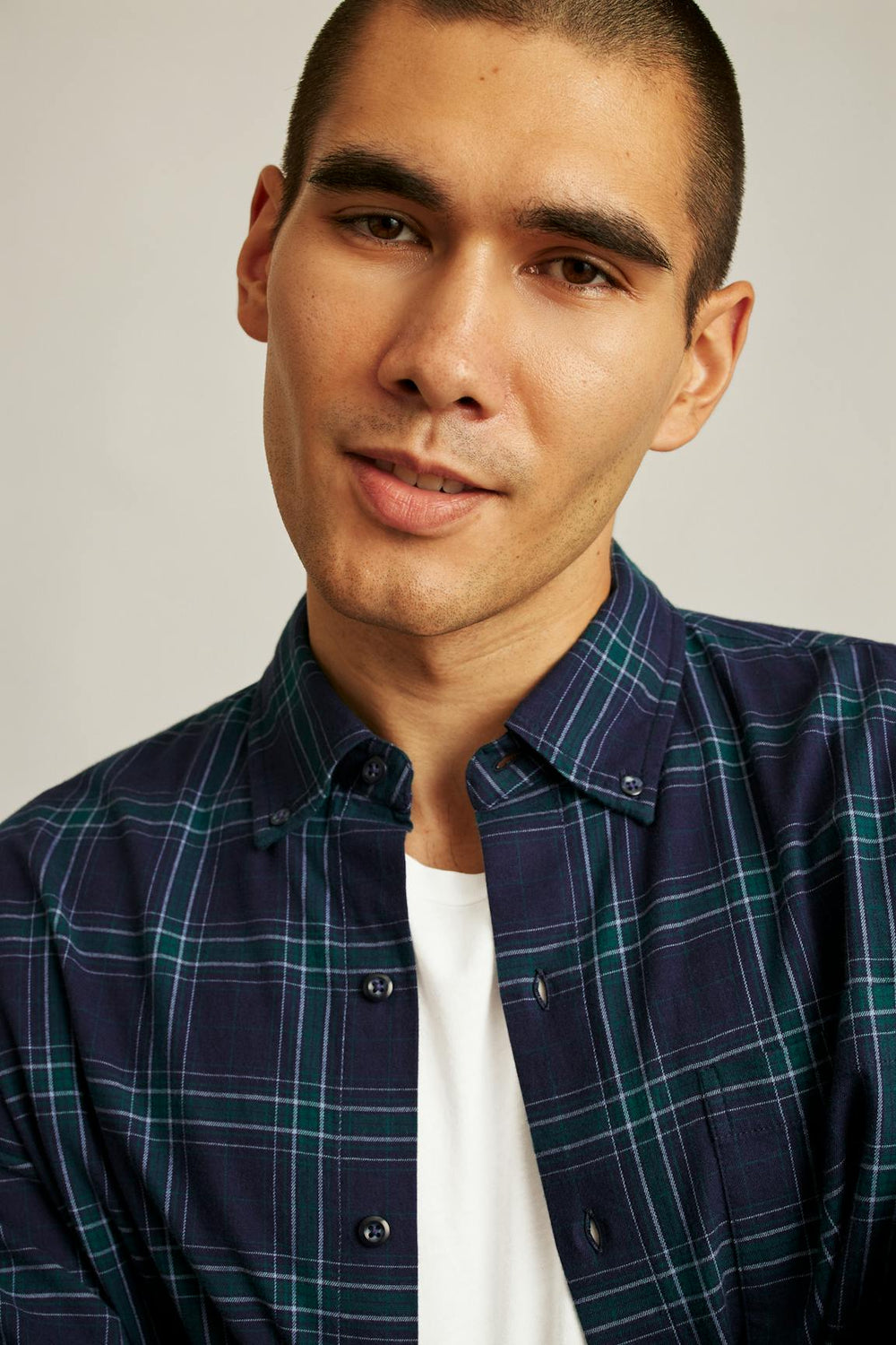 Everyday Lightweight Flannel Shirt / Bonobos - navy tadley plaid