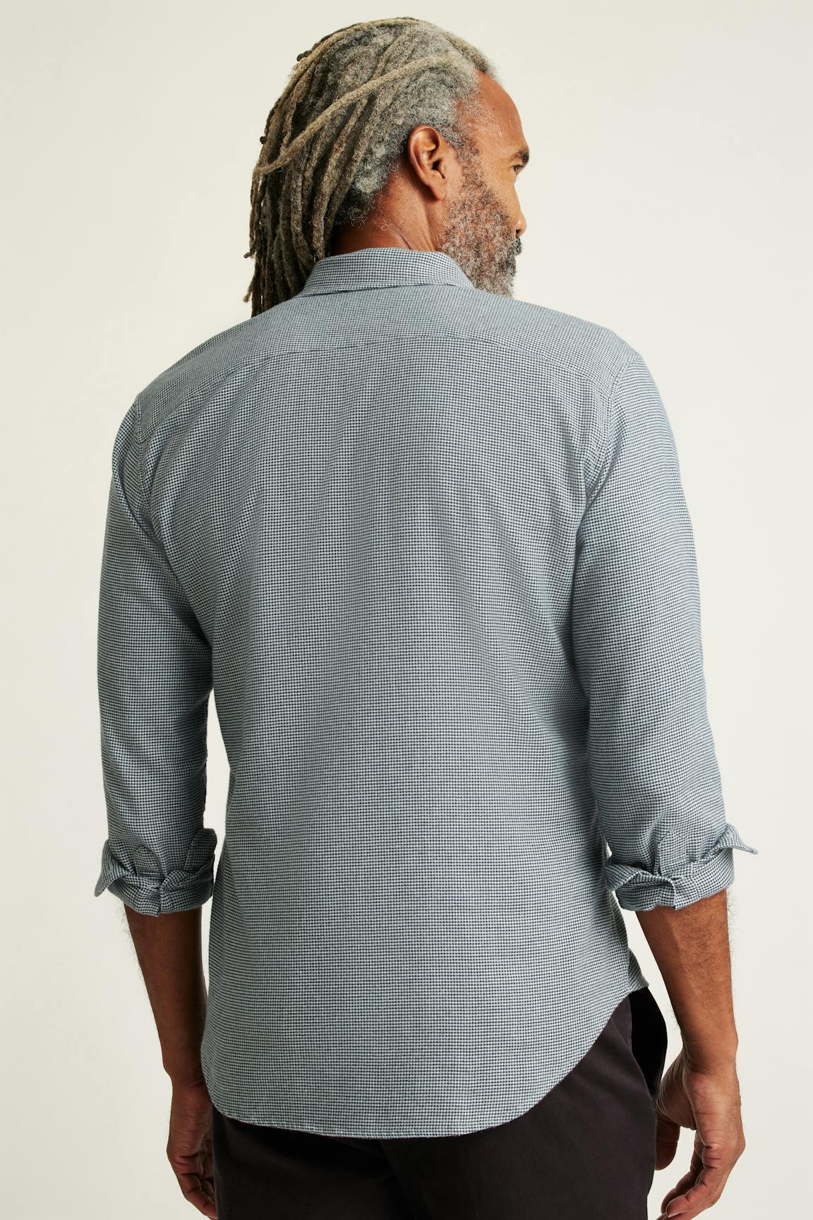 Everyday Lightweight Flannel Shirt / Bonobos - navy grey houndstooth