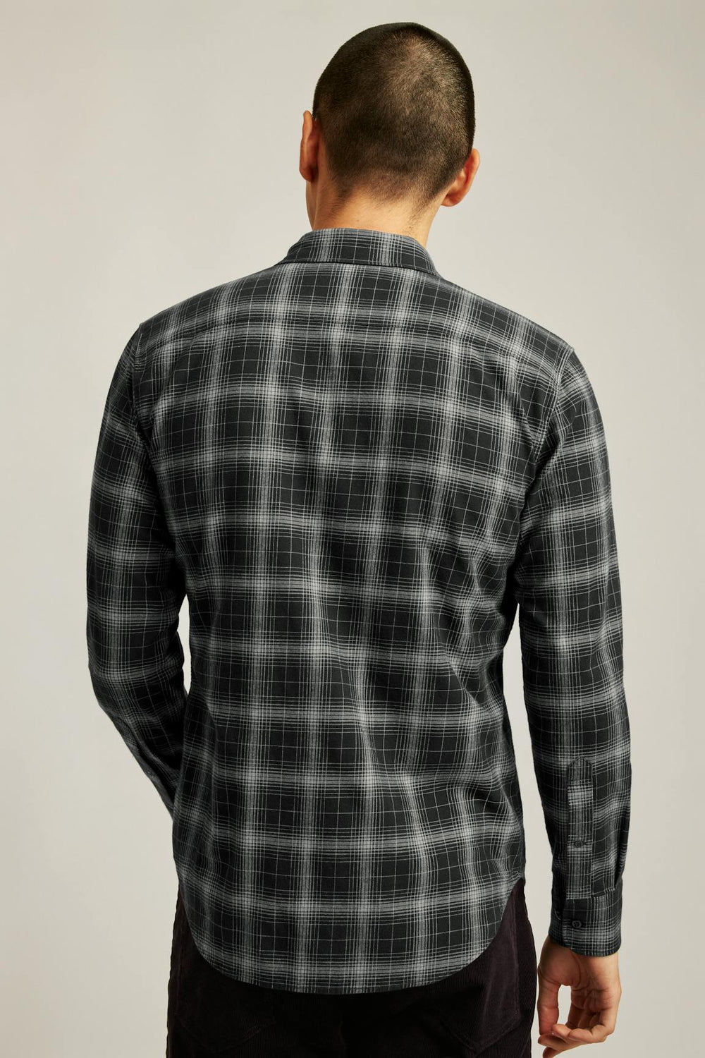 Everyday Lightweight Flannel Shirt / Bonobos - charcoal tadley plaid