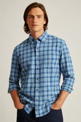 Everyday Lightweight Flannel Shirt / Bonobos - heather blue heywood plaid