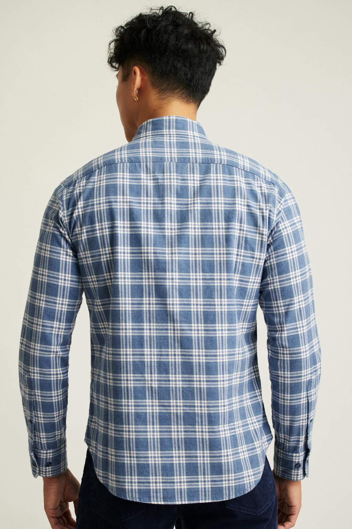 Everyday Lightweight Flannel Shirt / Bonobos - navy white plaid