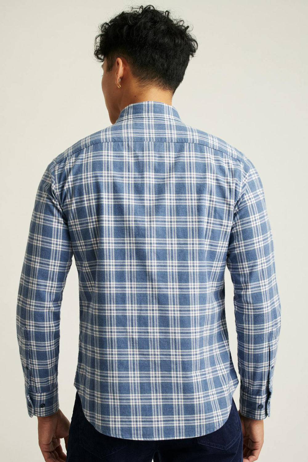 Everyday Lightweight Flannel Shirt / Bonobos - navy white plaid