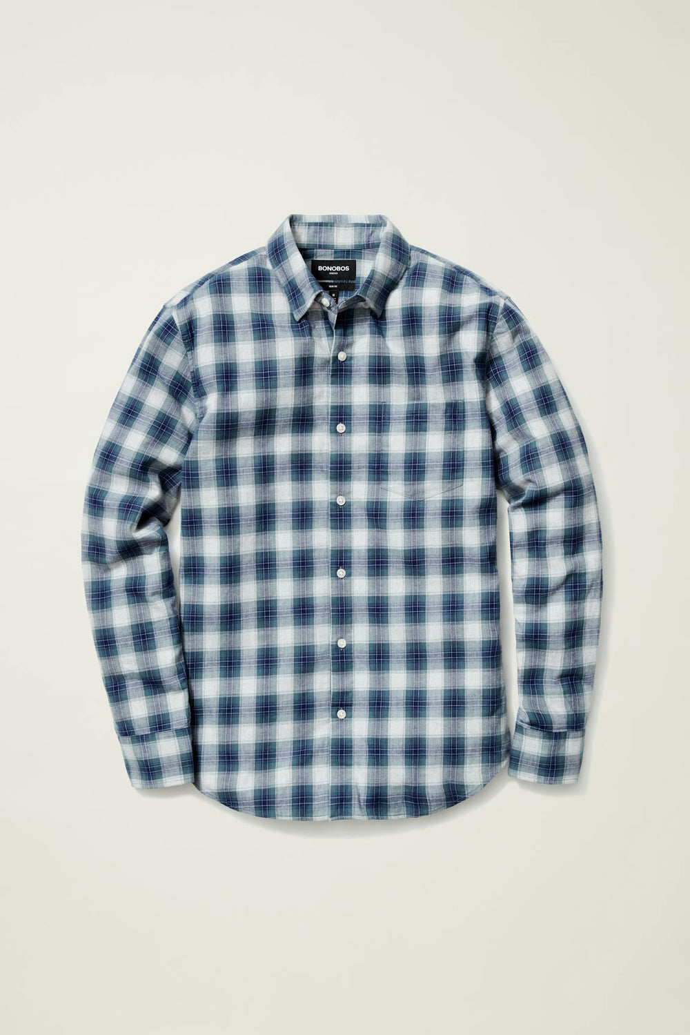 Everyday Lightweight Flannel Shirt / Bonobos - light navy plaid