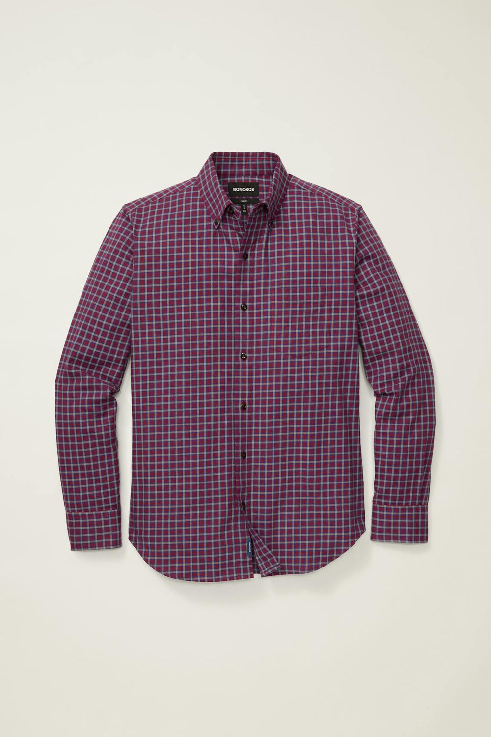 Everyday Lightweight Flannel Shirt / Bonobos - red blue rowan plaid