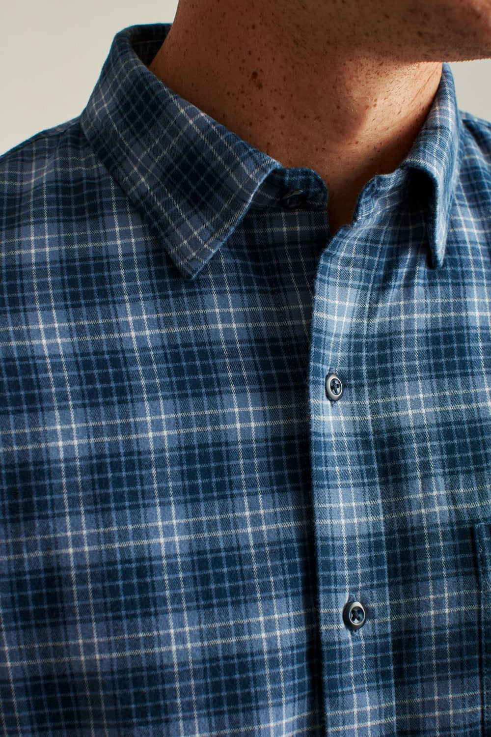 Everyday Lightweight Flannel Shirt / Bonobos - blue bonfire plaid