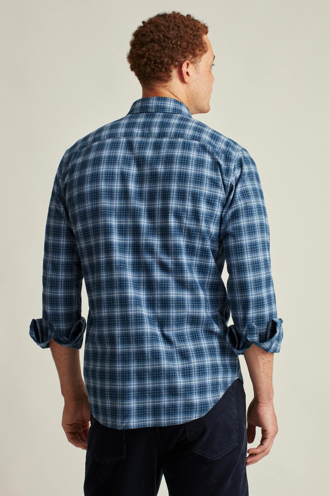 Everyday Lightweight Flannel Shirt / Bonobos - blue bonfire plaid