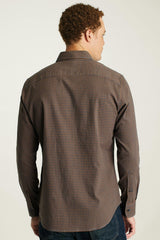 Everyday Lightweight Flannel Shirt / Bonobos - navy blue rust check