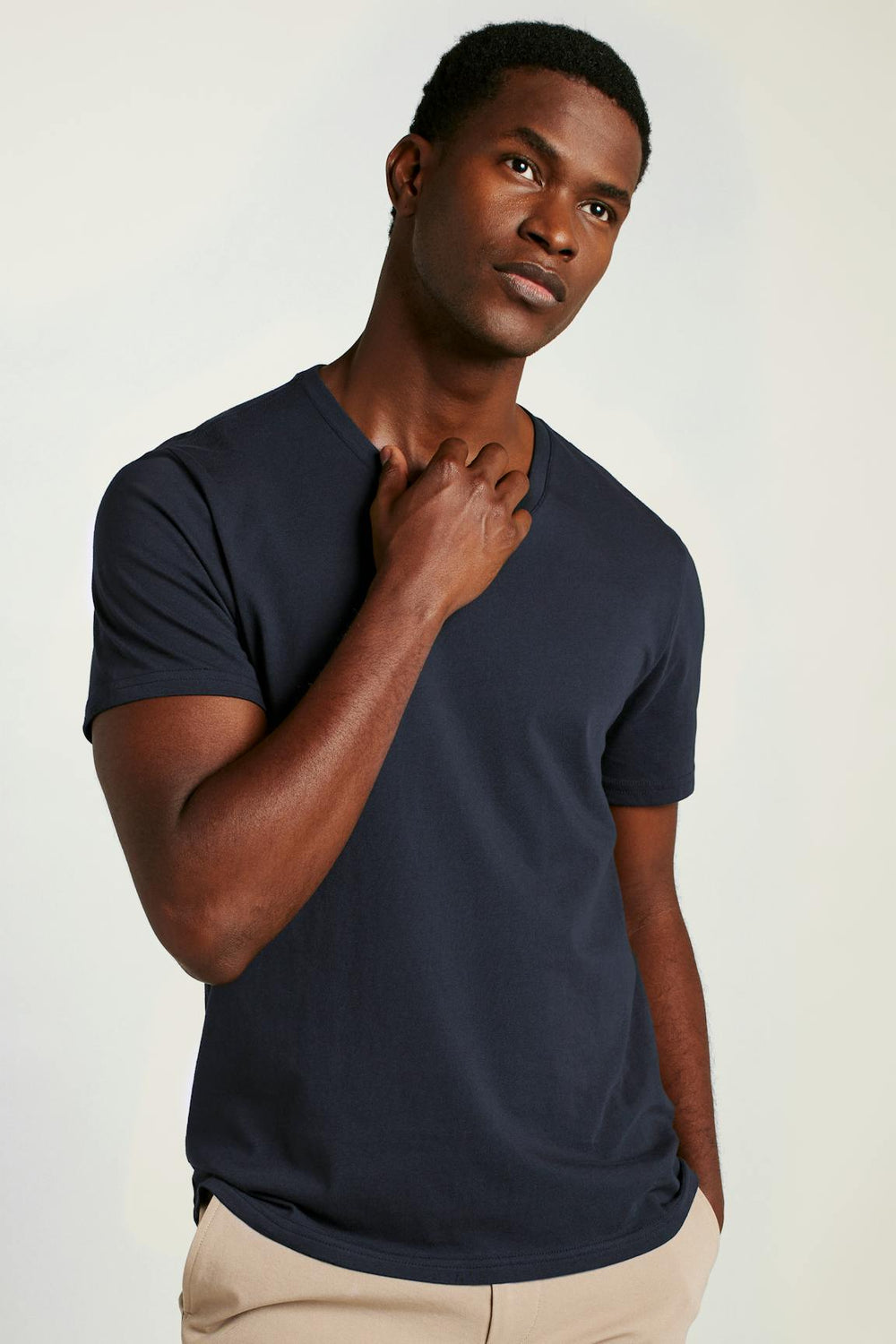Forever Soft Cotton  V-Neck Tee / Bonobos - navy
