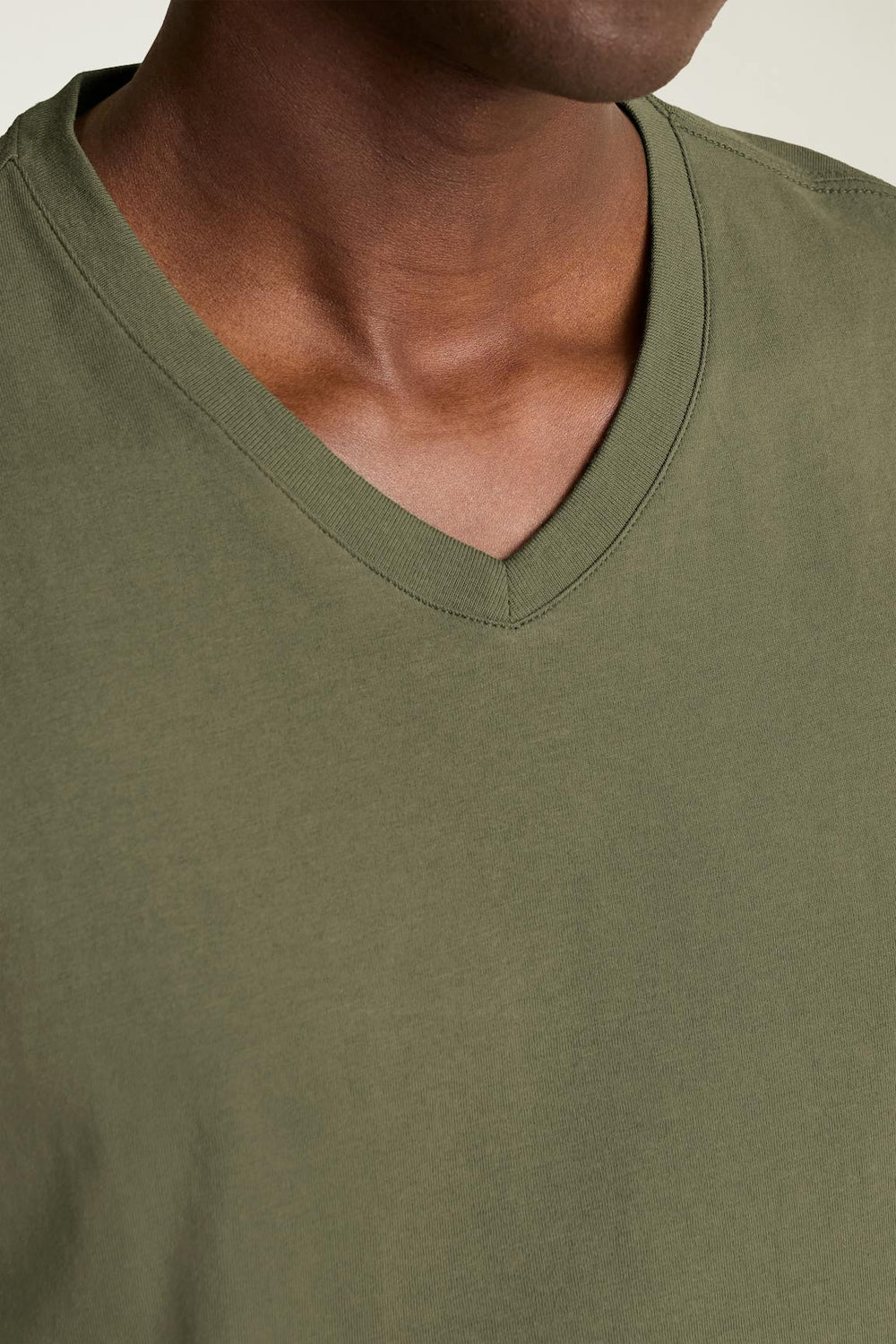Forever Soft Cotton  V-Neck Tee / Bonobos - dark green