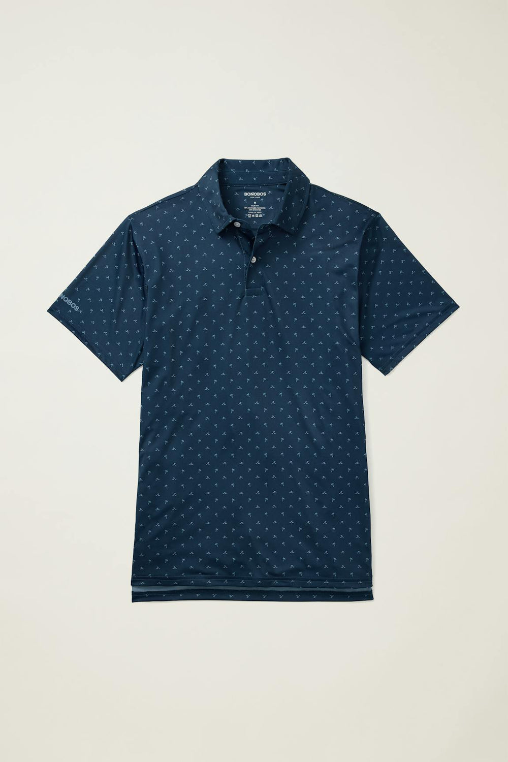 Performance Golf Polo / Bonobos - navy blue palms