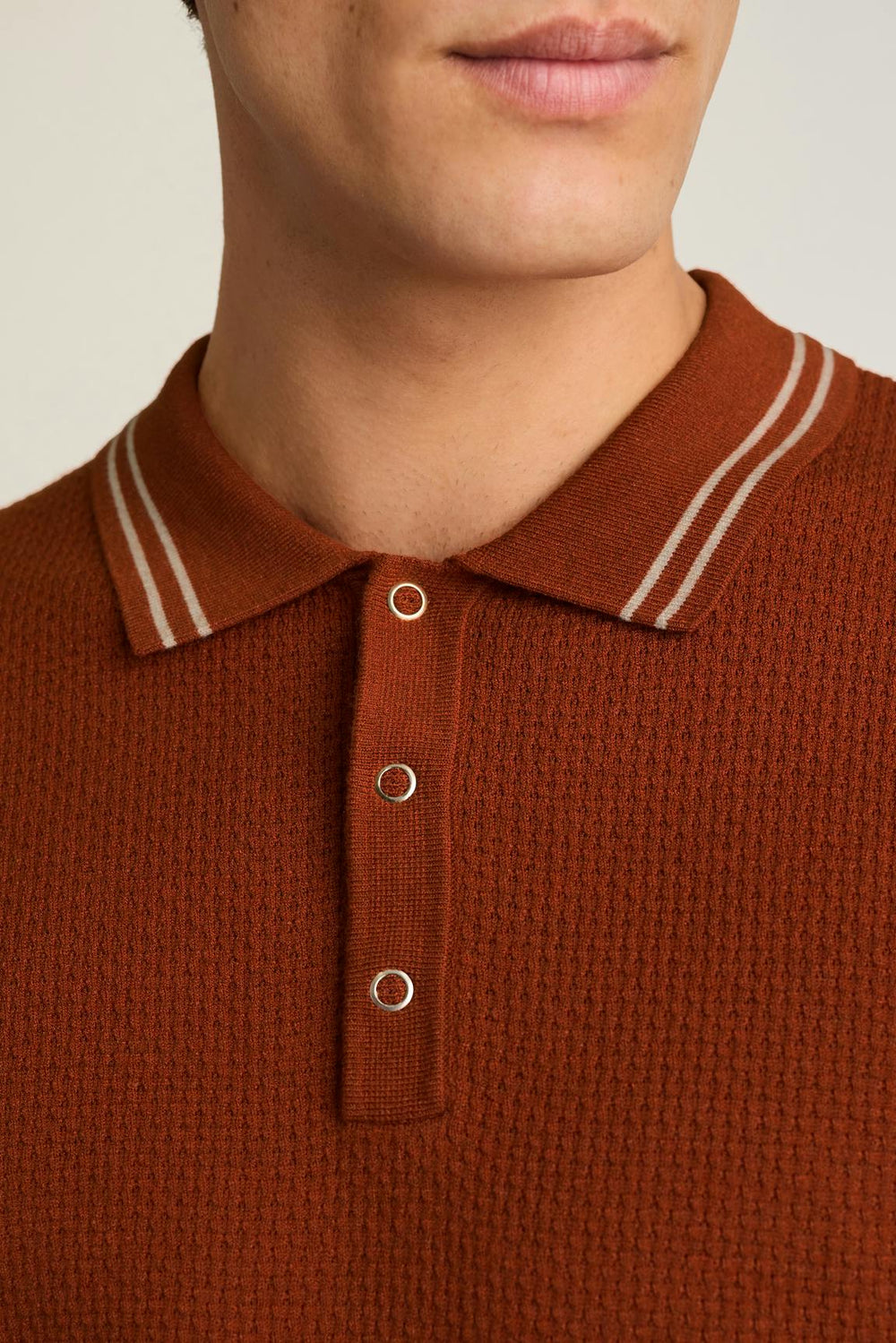 Fairgame Sweater Polo / Bonobos - brick