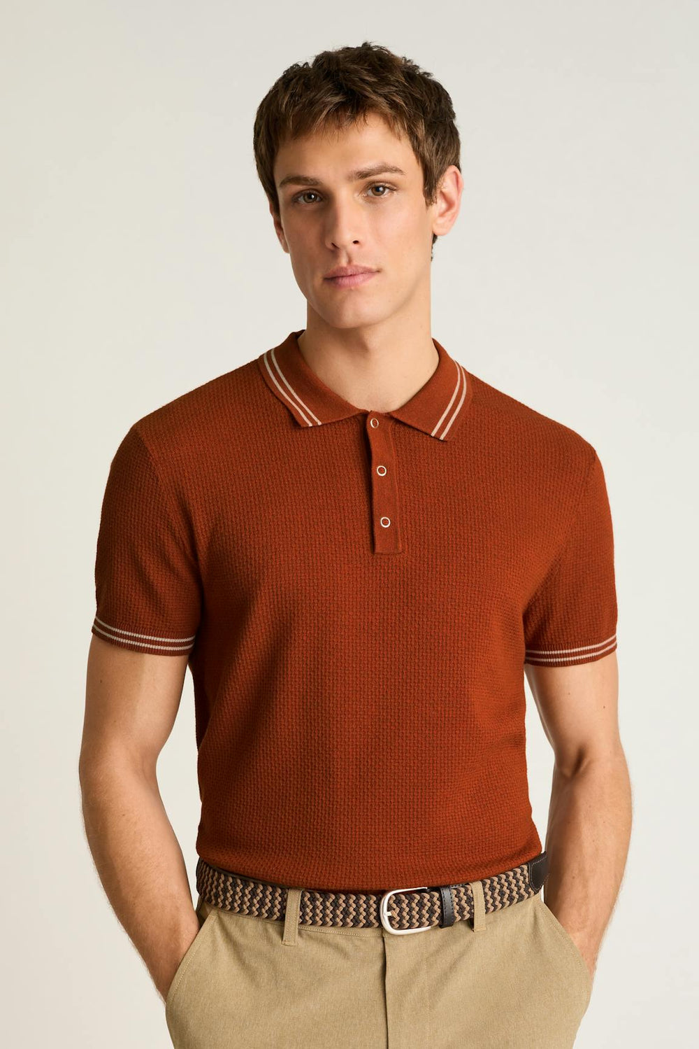 Fairgame Sweater Polo / Bonobos - brick