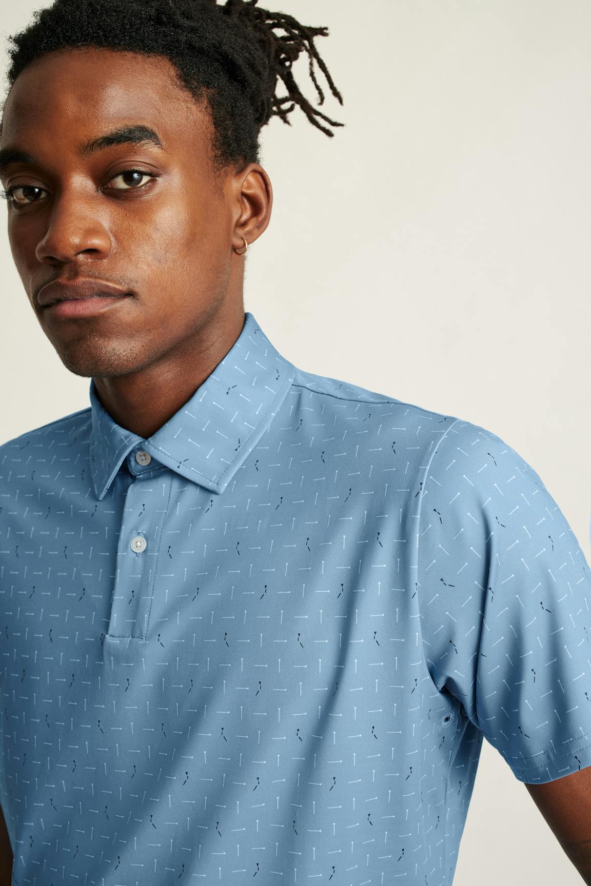 Performance Golf Polo / Bonobos - blue broken tee geo