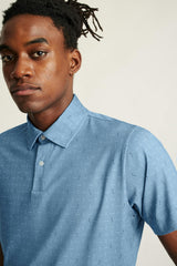 Performance Golf Polo / Bonobos - blue broken tee geo