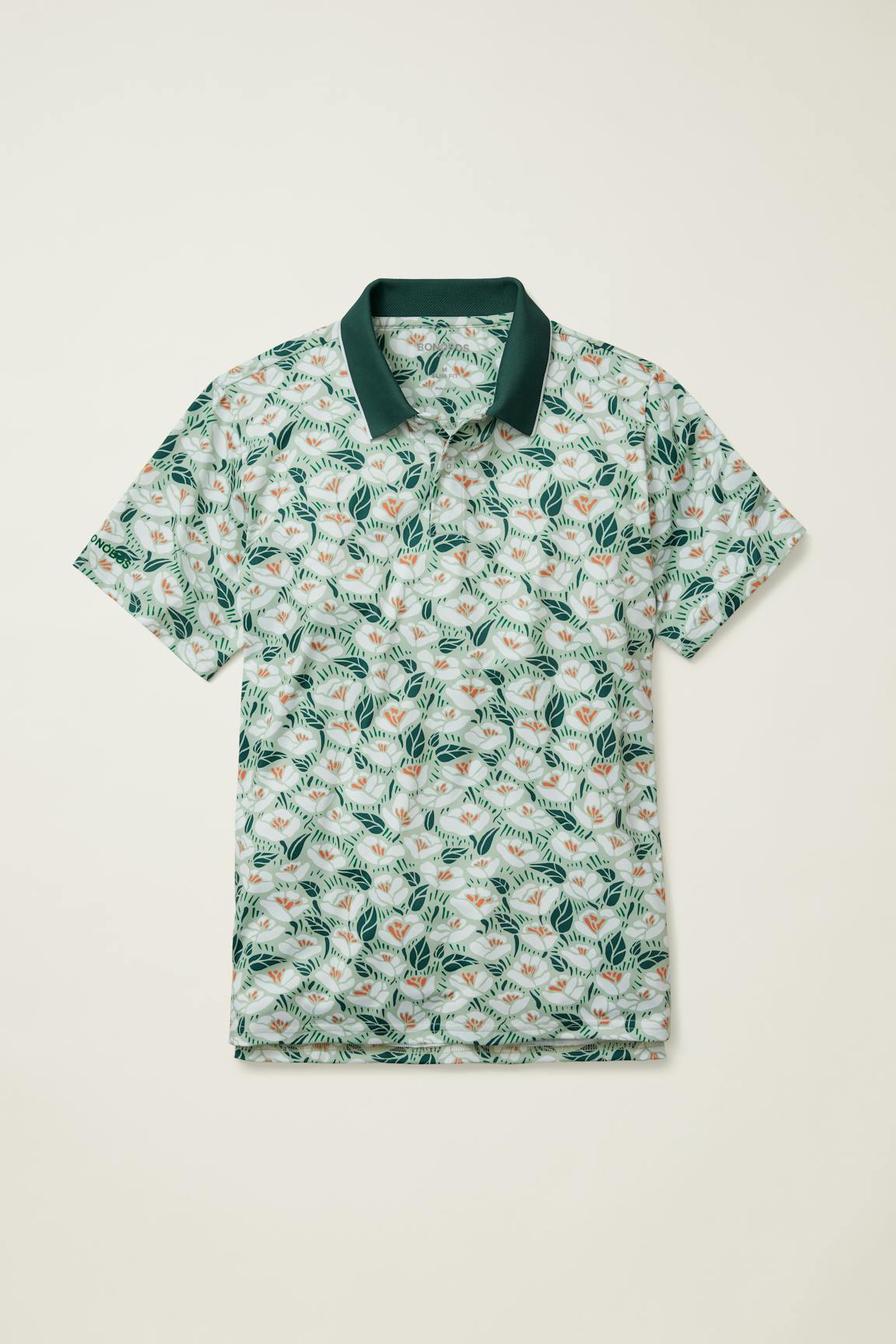 Performance Golf Polo / Bonobos - green goodman floral