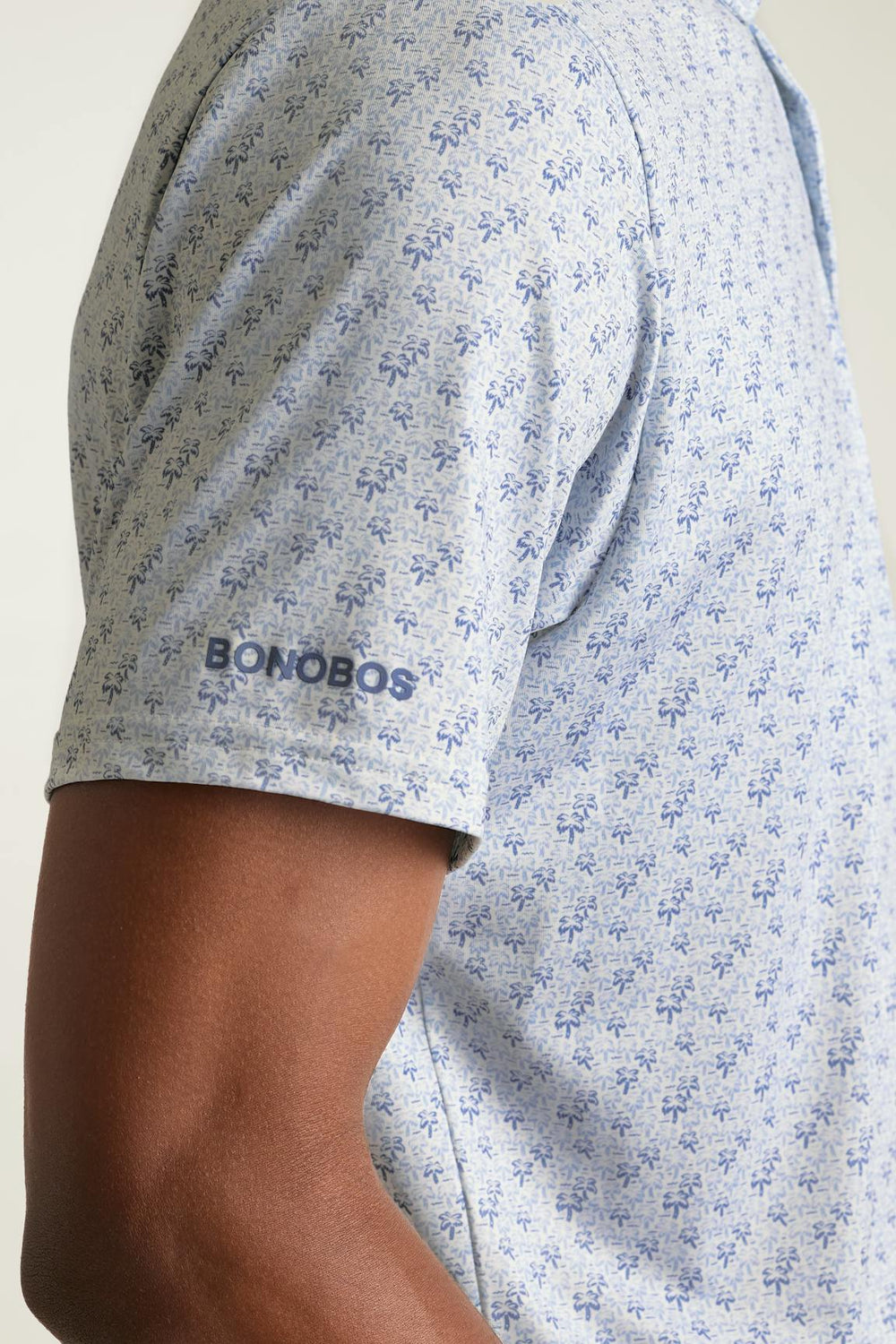 Performance Golf Polo / Bonobos - white palm trees