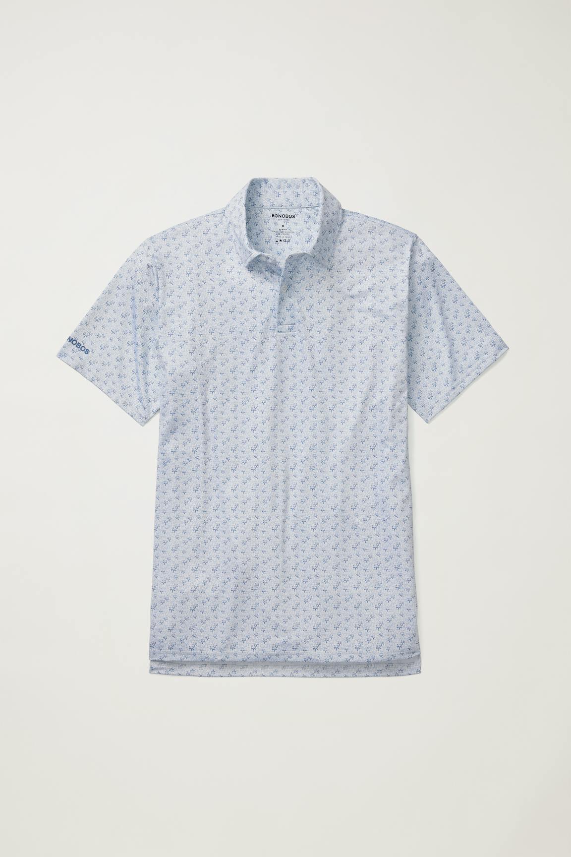 Performance Golf Polo / Bonobos - white palm trees