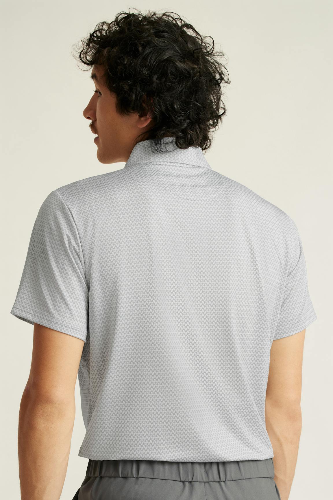 Performance Golf Polo / Bonobos - grey golf flag geo