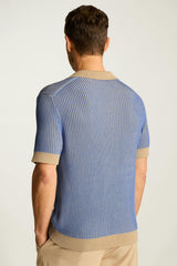 Hudson Sweater Polo / Bonobos - beige blue