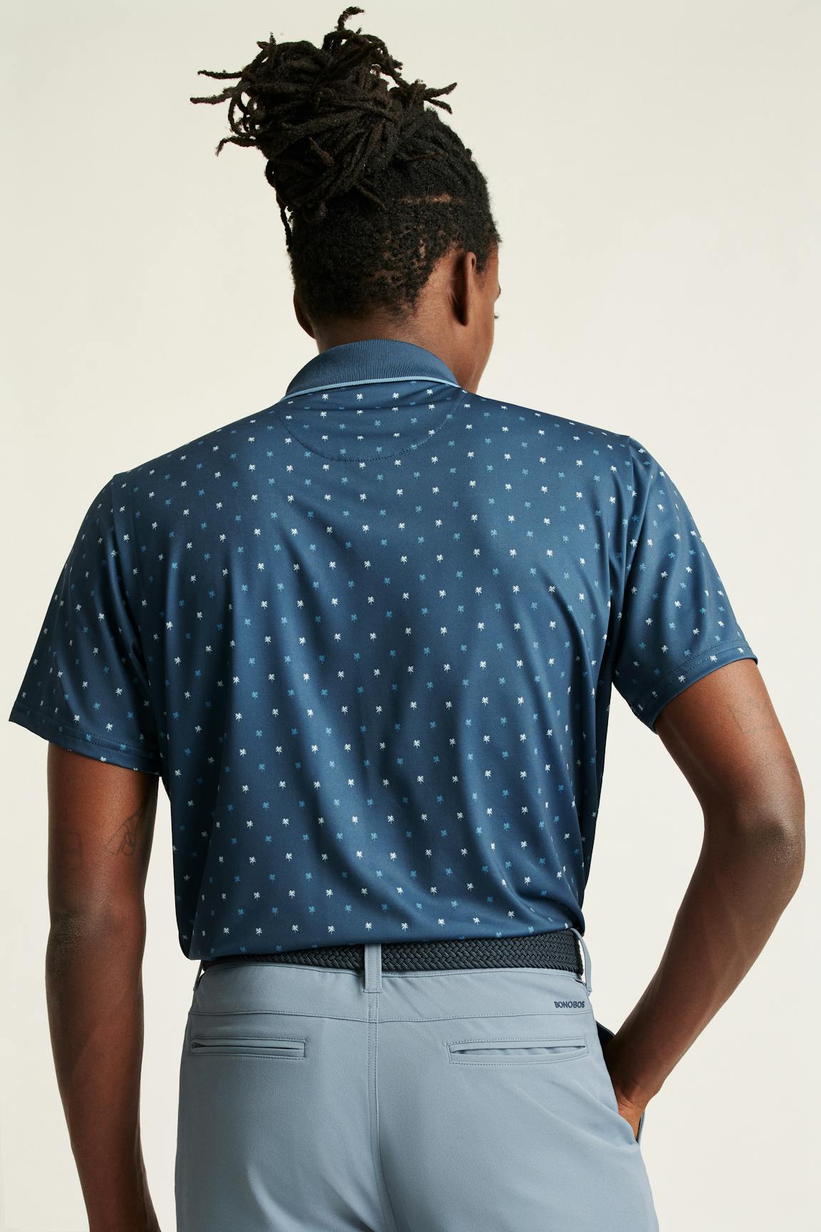 Performance Golf Polo / Bonobos - navy friend of a frond